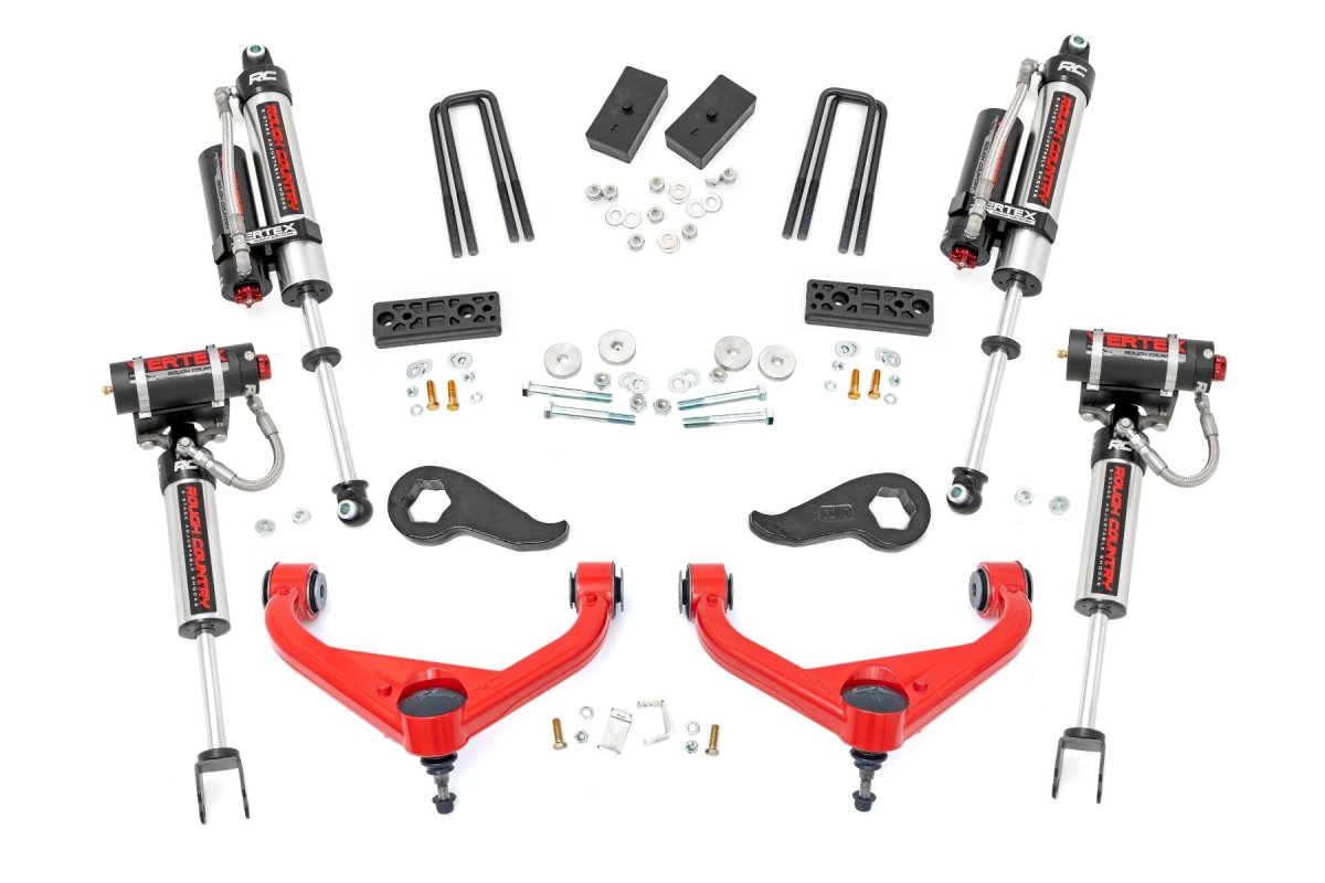 Chevrolet Silverado 2500 HD Suspension Lift Kit - Rough Country - 3 Inch Lift Kit | Vertex | w/ Overloads - '20-'24